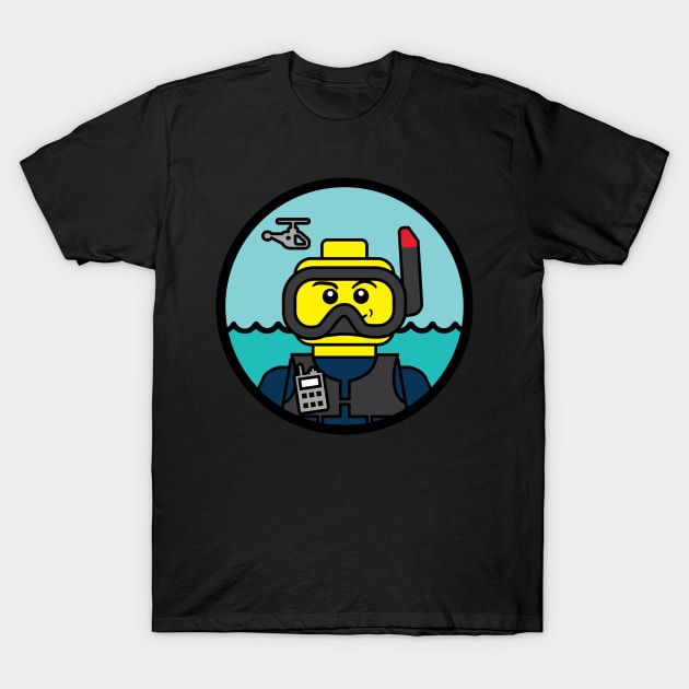 Mini Rescue Swimmer T-Shirt by aircrewsupplyco